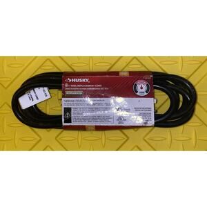 Husky: 8 Foot Tool Replacement Cord/ Medium Use 16 Guage - Brand New